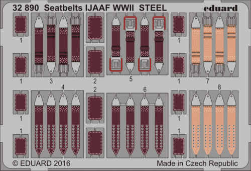 eduard-32890-harnais-ijaaf-maquette-avion-1-32-acier image 1