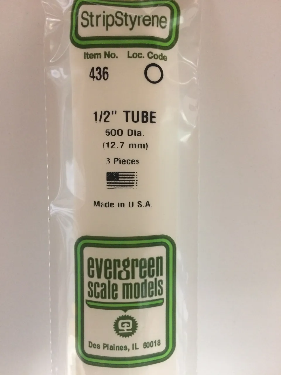 evergreen-rod-tube-436-tube-rond-blanc-12-7-mm-lot-3 image 1