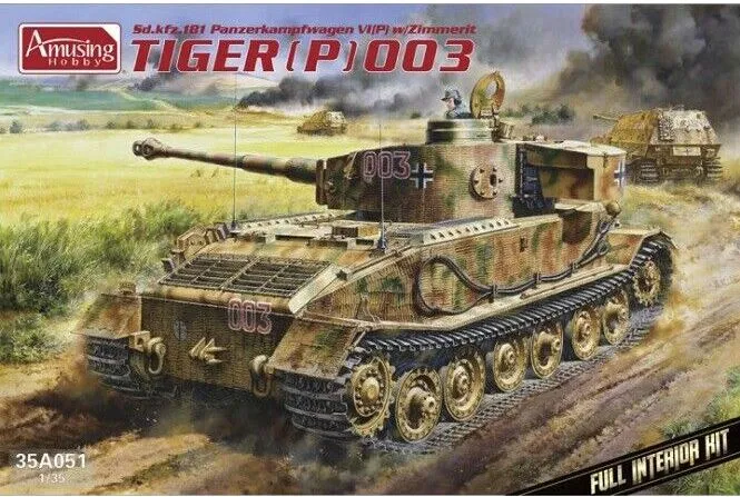 amusing-hobby-35a051-tiger-p-003-maquette-char-1-35-int-rieur image 1