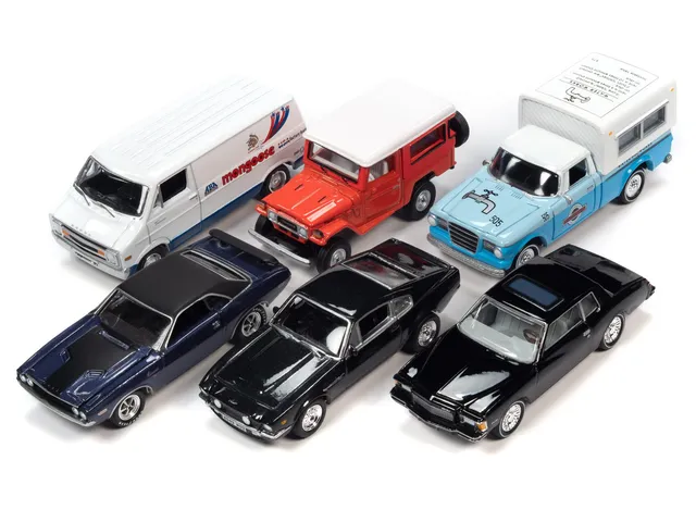 johnny-lightning-pop-culture-2023-release-2-miniature-1-64-set-6-voitures image 1