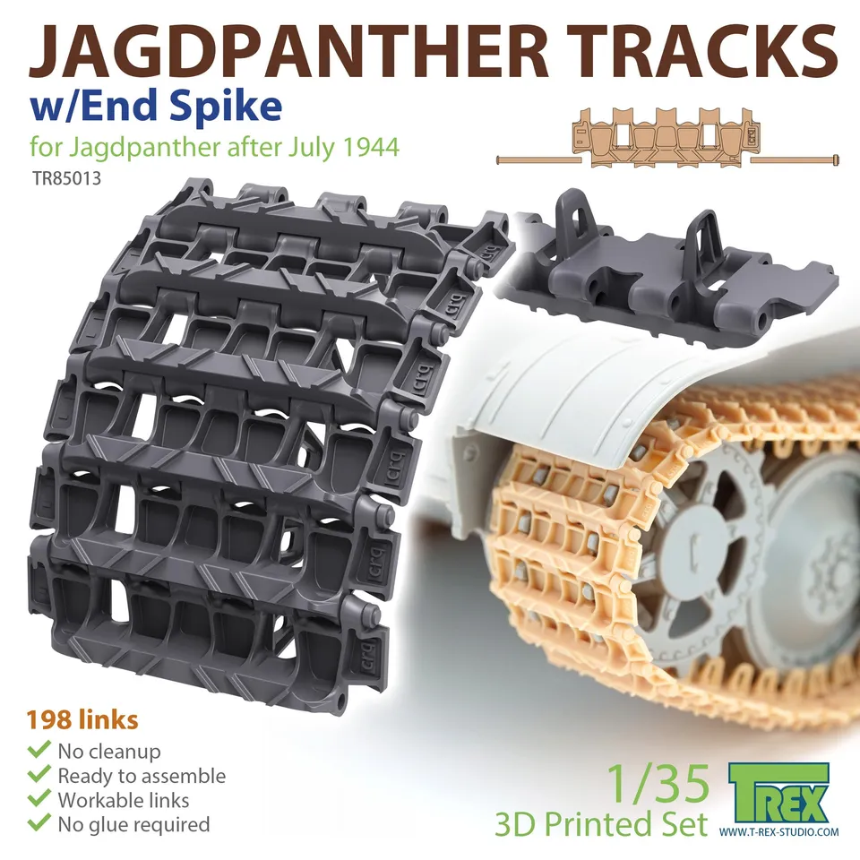 t-rex-85013-chenilles-1-35-jagdpanther-maillons-articul-es image 1