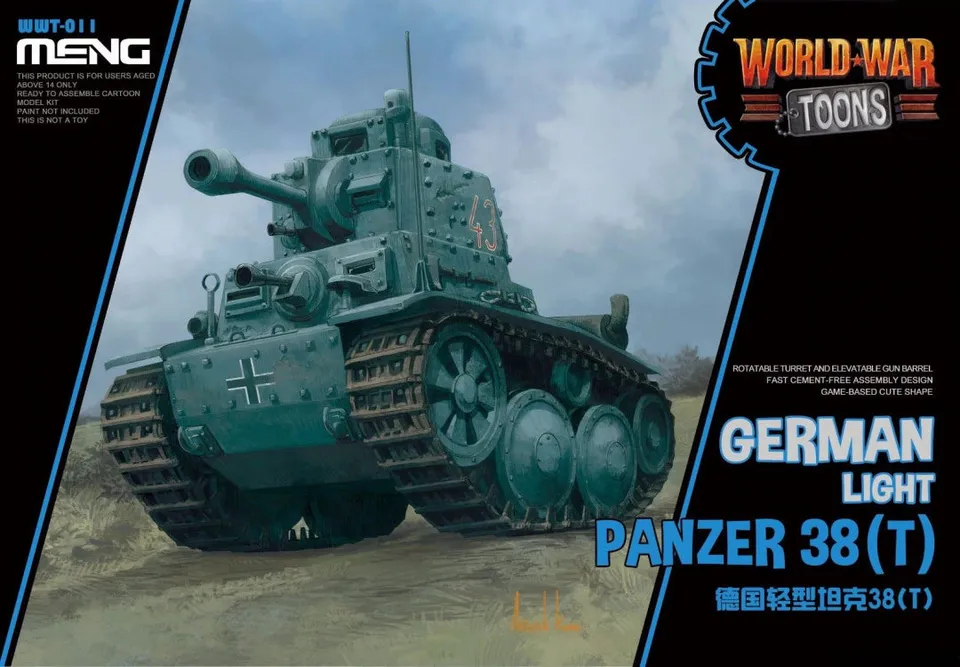 meng-wwt-011-panzer-38-t-maquette-char-cartoon-allemand image 1
