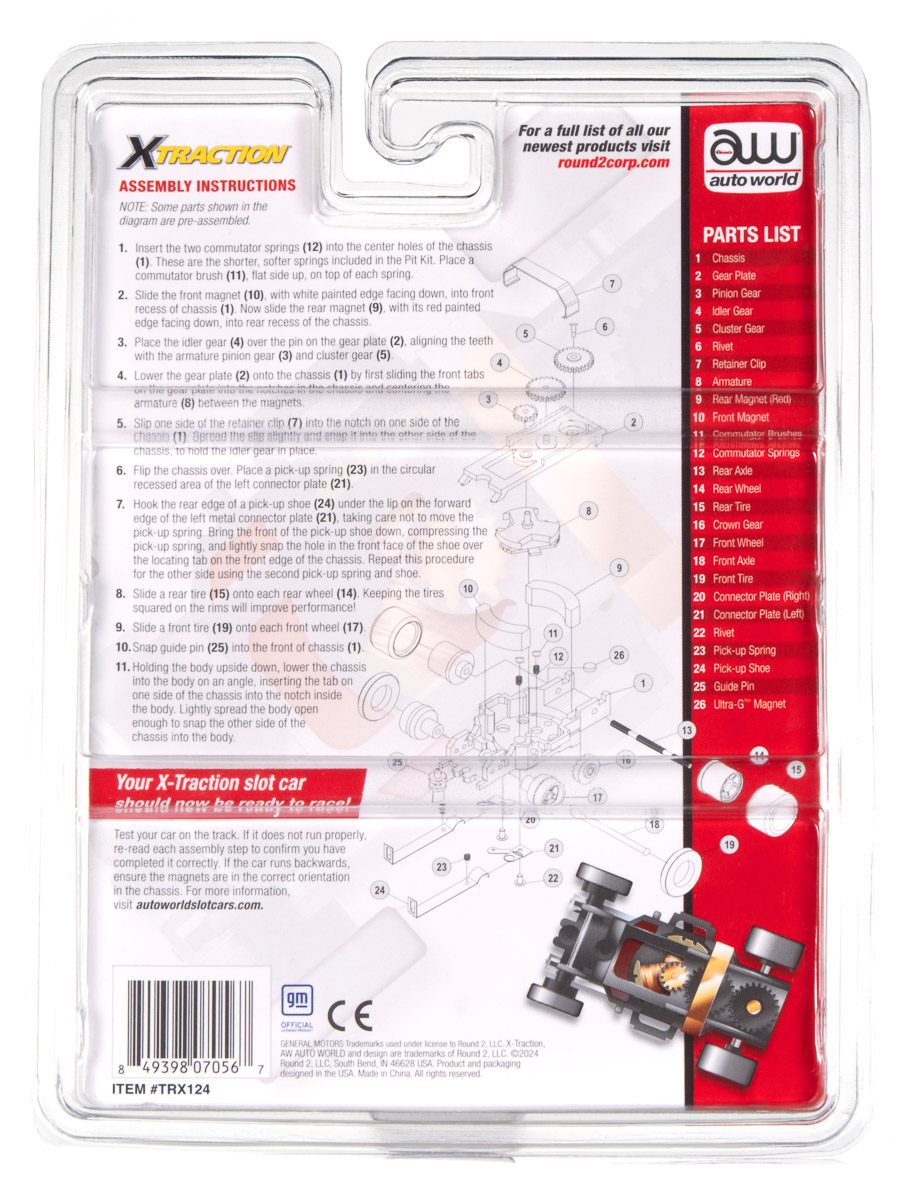 auto-world-x-traction-corvette-c5-r-slot-car-ho-pit-kit image 2