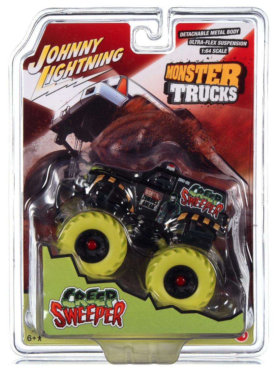 johnny-lightning-creep-sweeper-zombie-miniature-monster-truck-1-64 image 1