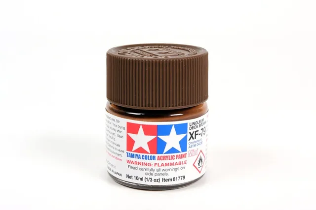 tamiya-xf79-peinture-acrylique-linoleum-deck-brown-10ml-mat image 1