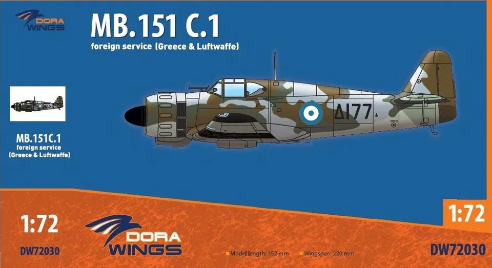 dora-wings-1-72-bloch-mb-151-c-1-maquette-avion-fran-ais image 1