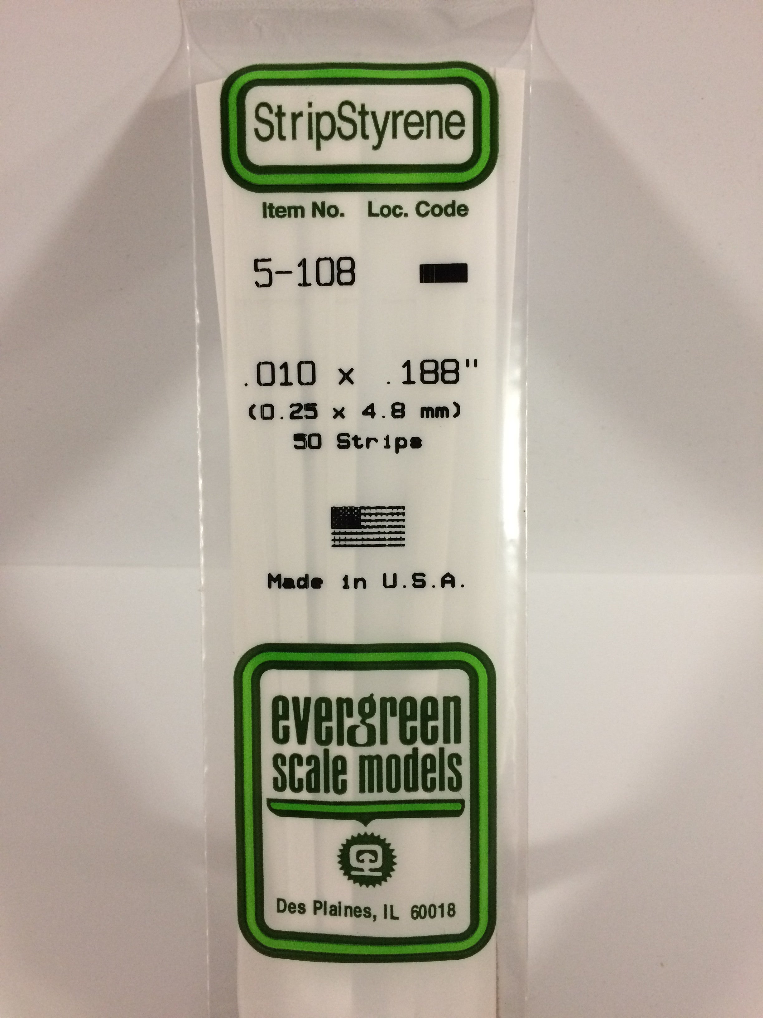 evergreen-strips-108-baguette-polystyr-ne-blanche-0-25x4-8mm-10pcs image 2