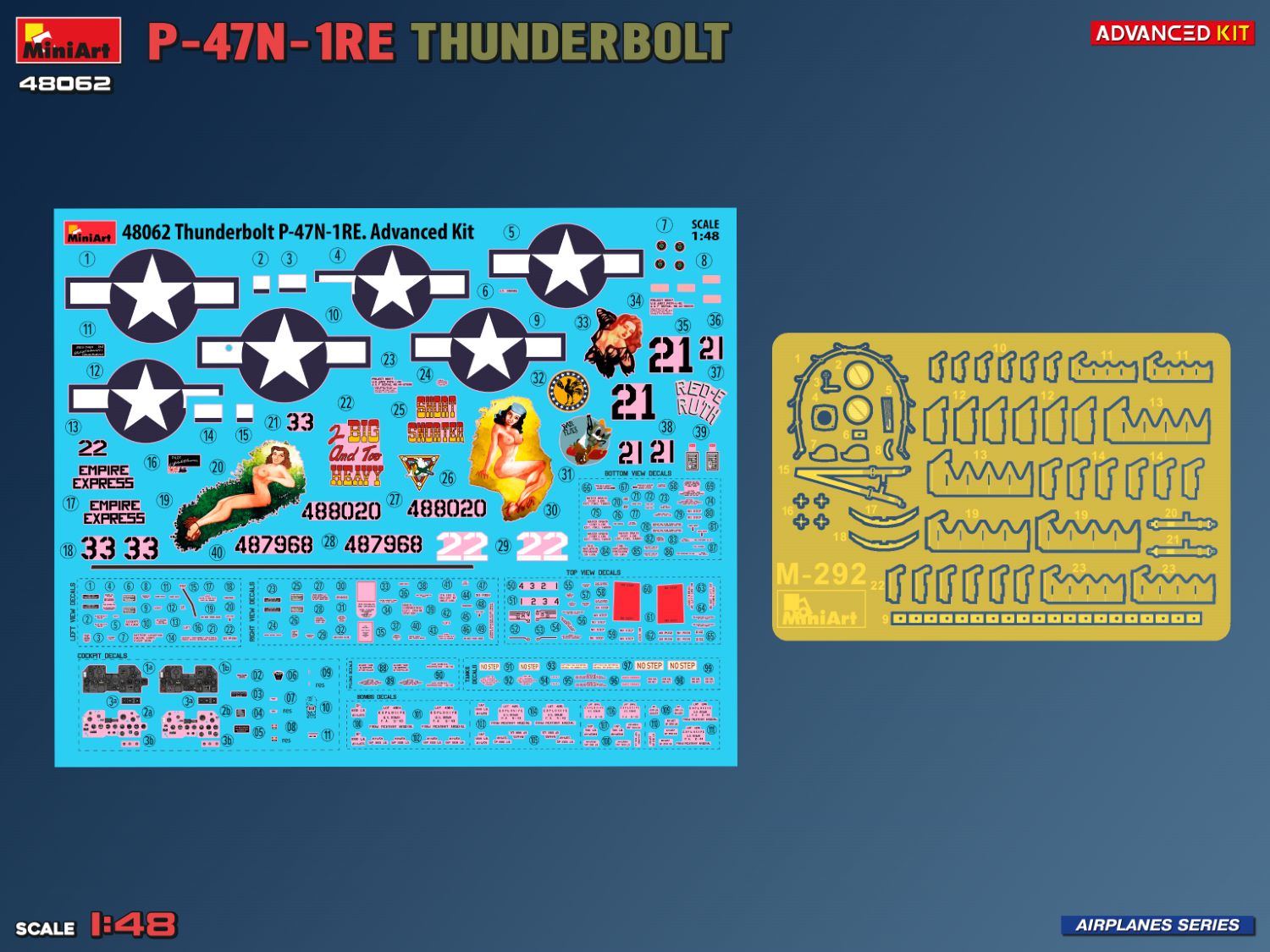 miniart-48062-maquette-avion-p-47n-1re-thunderbolt-1-48-advanced image 5