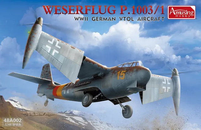 amusing-hobby-48a002-weserflug-p1003-maquette-avion-1-48 image 1