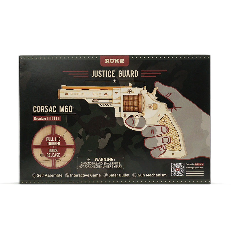 robotime-lq401-corsac-m60-revolver-lastiques-kit-bois-3d image 1