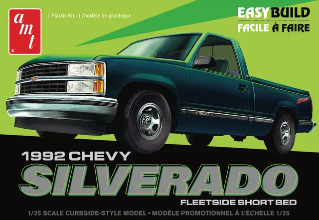 amt-chevrolet-silverado-1992-kit-maquette-1-25-easy-build image 1