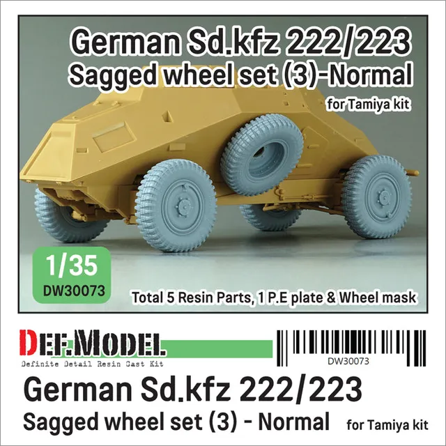 def-model-dw30073-sd-kfz-222-roues-r-sine-1-35-tamiya image 1