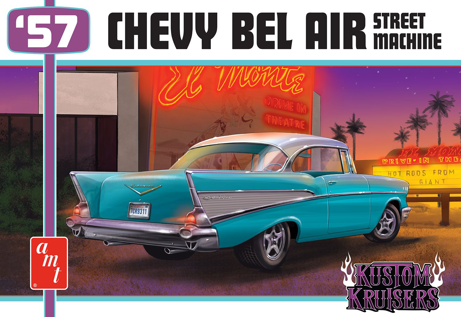 amt-chevy-bel-air-1957-street-machine-maquette-1-25 image 1
