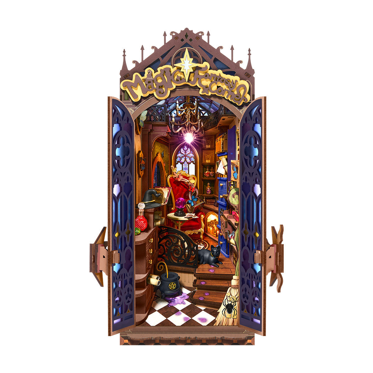 robotime-rolife-tgb14-book-nook-magic-fantasy-corner-bois image 1