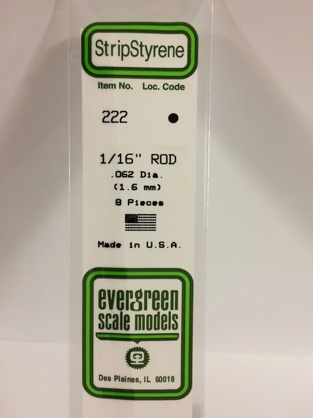 evergreen-rod-and-tube-222-tige-ronde-1-6-mm-blanc-lot-de-8 image 1