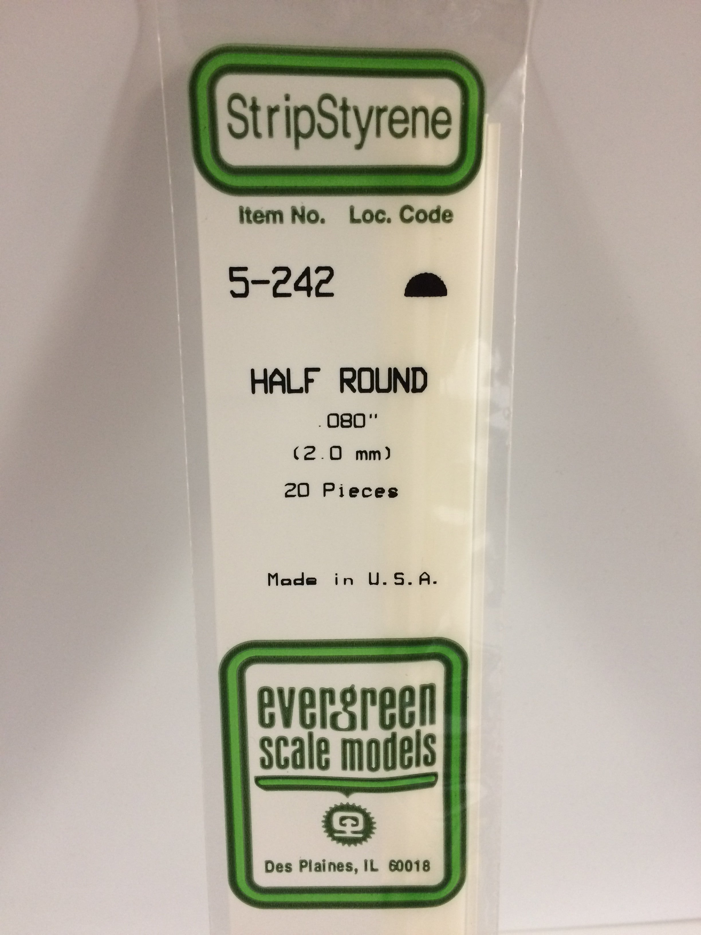 evergreen-shapes-242-demi-rond-profil-blanc-2-mm-lot-de-4 image 2