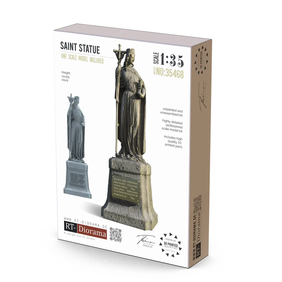 rt-diorama-35468-statue-saint-diorama-maquette-1-35-r-sine image 1