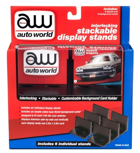 auto-world-awdc017-pr-sentoir-1-64-lot-de-6-socles-display image 1