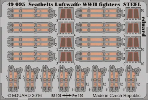 eduard-49095-ceintures-luftwaffe-wwii-fighters-steel-1-48 image 1