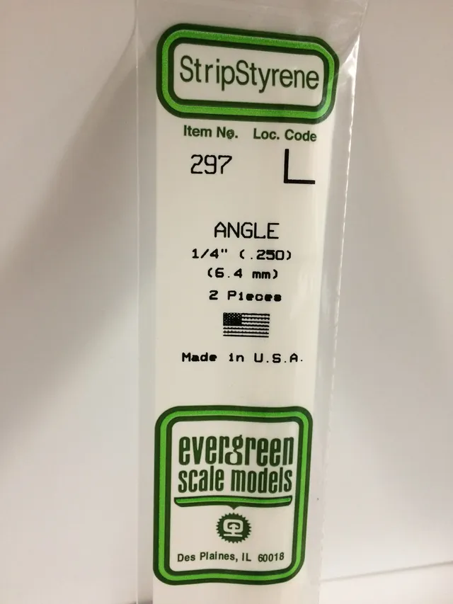 evergreen-shapes-297-corni-re-blanche-6-3-mm-2-pcs image 1