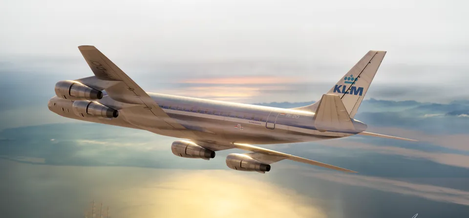 x-scale-144004-dc-8-53-klm-maquette-avion-1-144-ligne image 1