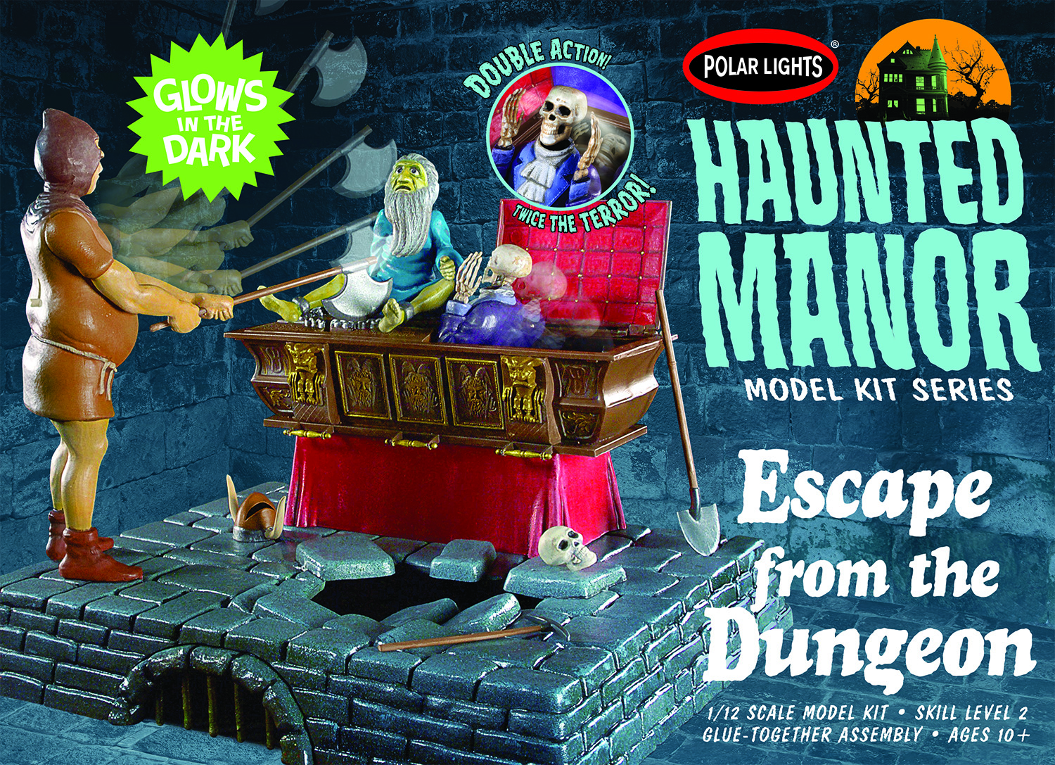 polar-lights-haunted-manor-escape-dungeon-1-12-maquette-diorama image 1