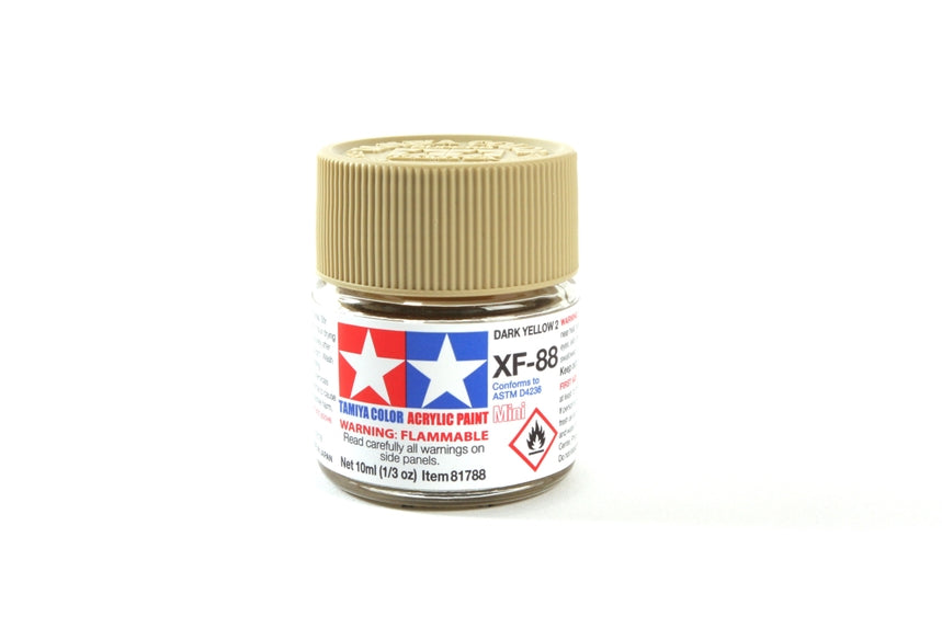 tamiya-xf88-dark-yellow-2-peinture-maquette-10ml-mate image 1
