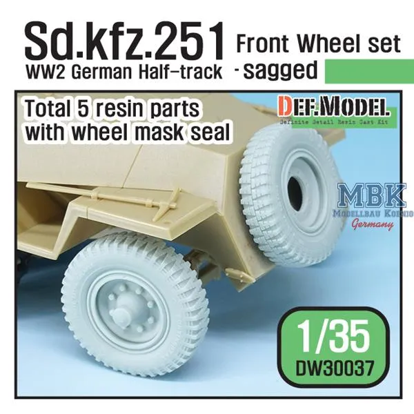 def-model-dw30037-sd-kfz-251-roues-avant-affaiss-es-1-35-r-sine image 1