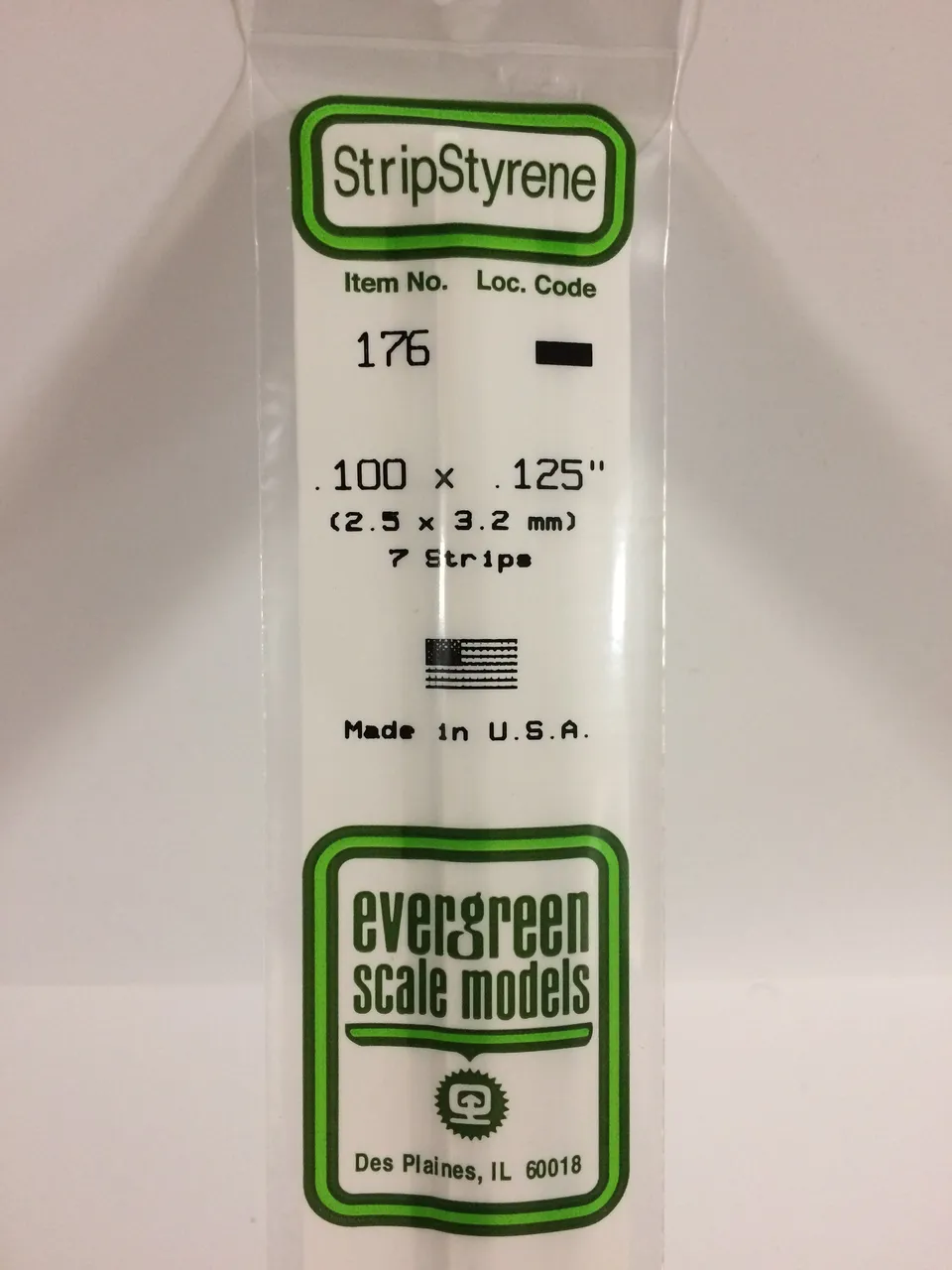 evergreen-strips-176-baguette-polystyr-ne-2x3-2mm-7-pi-ces image 1