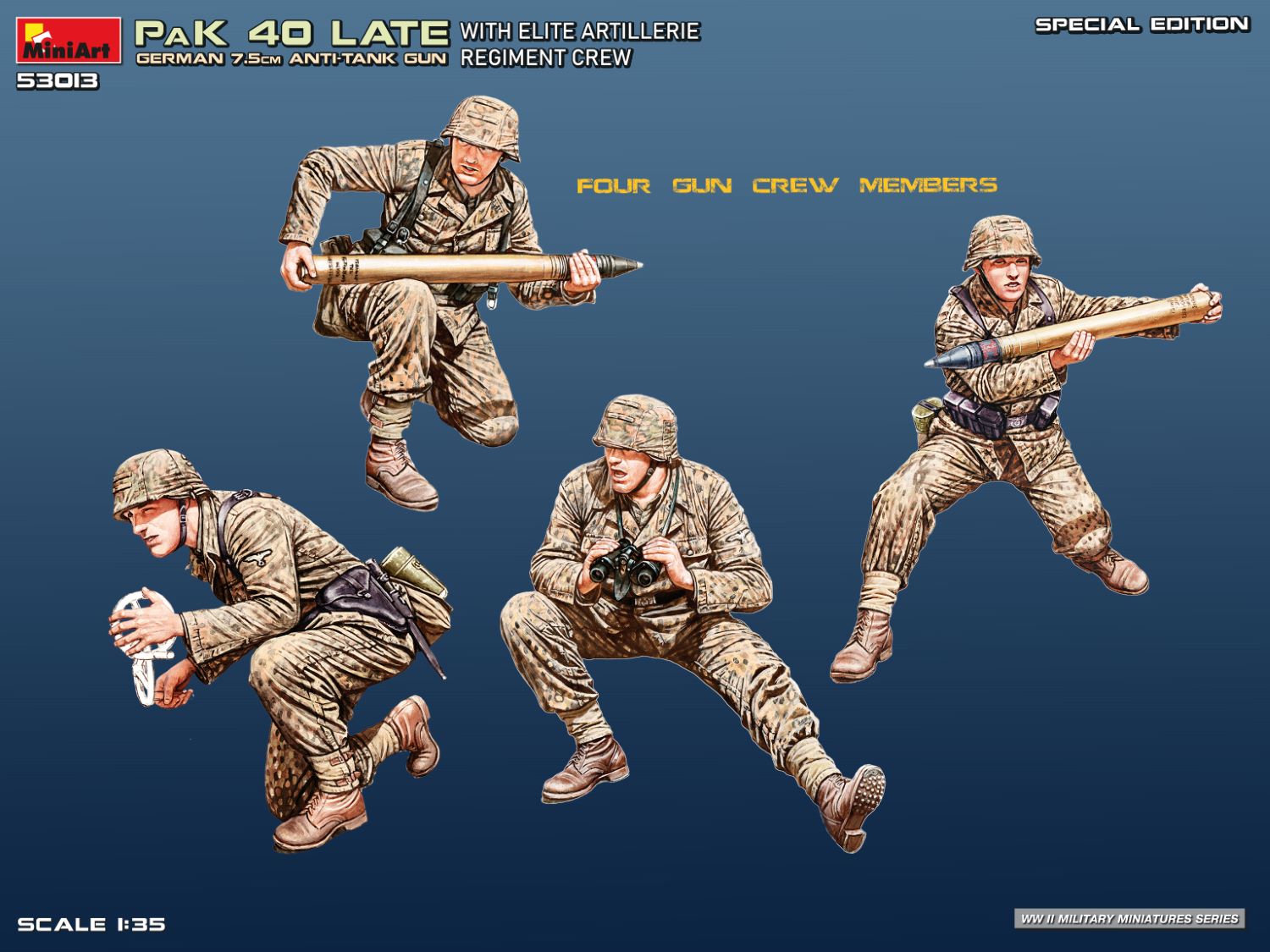 miniart-53013-pak-40-late-maquette-canon-1-35-figurines image 3
