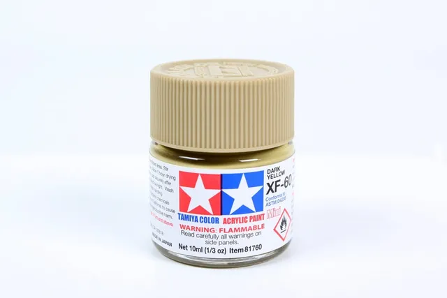 tamiya-81760-xf60-jaune-fonc-peinture-10ml-mate image 1