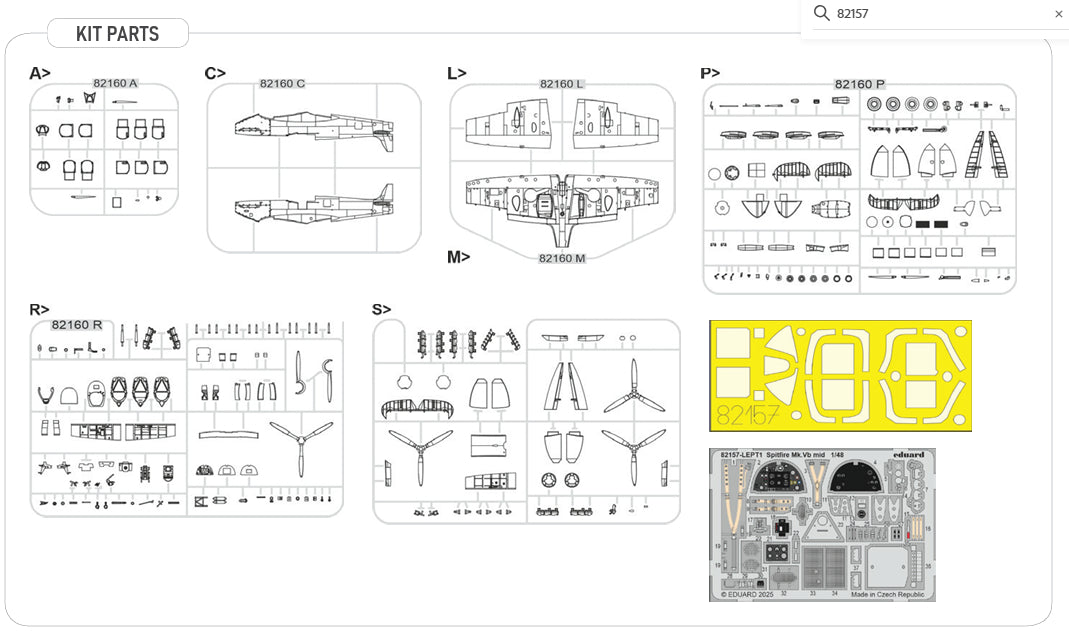 eduard-82157-spitfire-mk-vb-mid-maquette-avion-1-48-profipack image 3