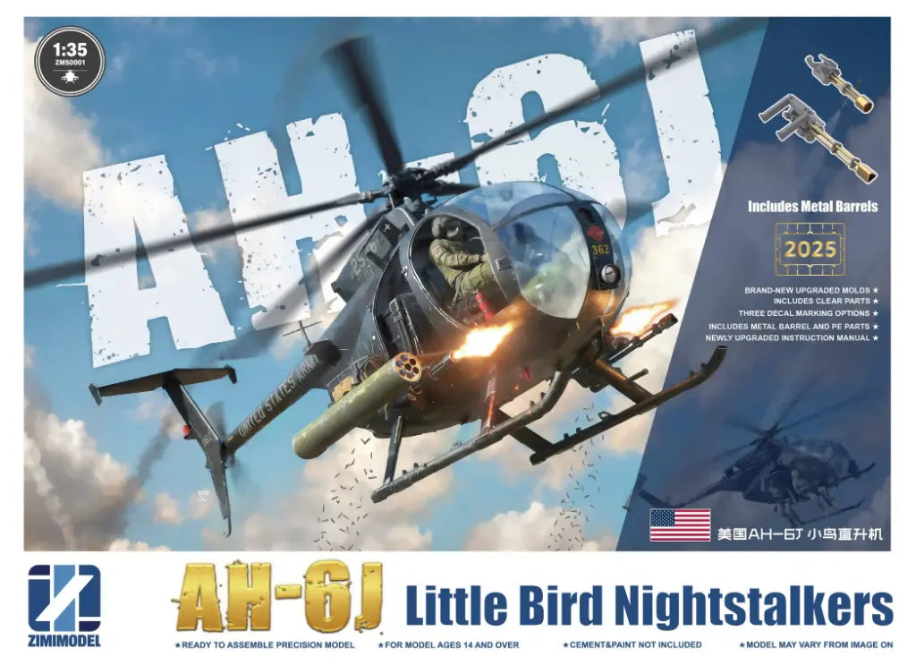 zimi-model-50001-ah-6j-little-bird-maquette-h-licopt-re-1-35-nightstalkers image 1