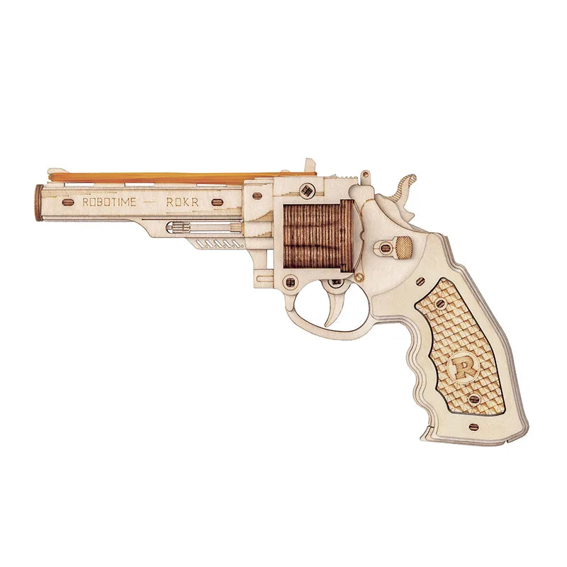 robotime-lq401-corsac-m60-revolver-lastiques-kit-bois-3d image 2