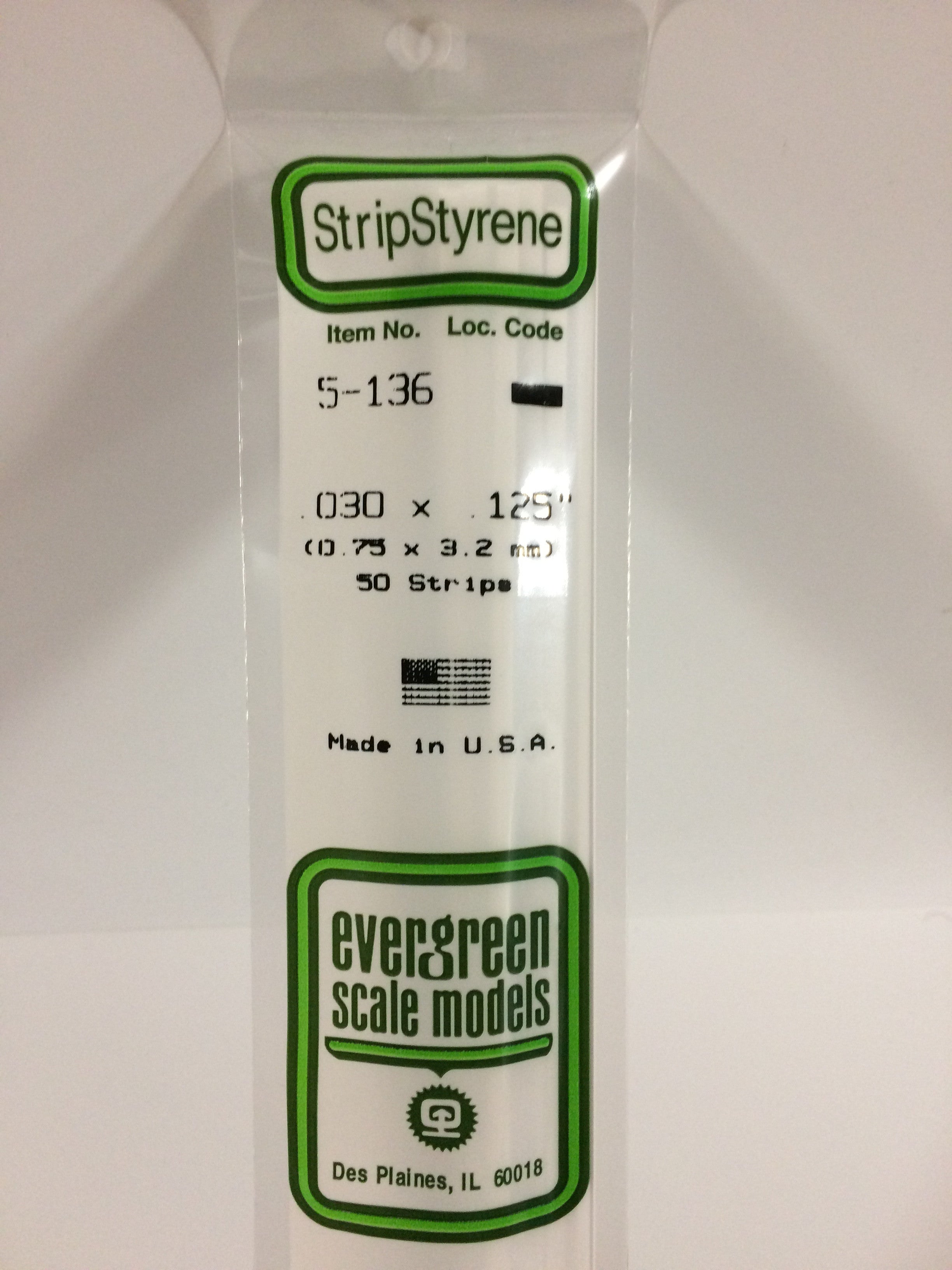 evergreen-strips-136-baguette-plastique-0-75x3-2mm-10-pi-ces-blanc image 2