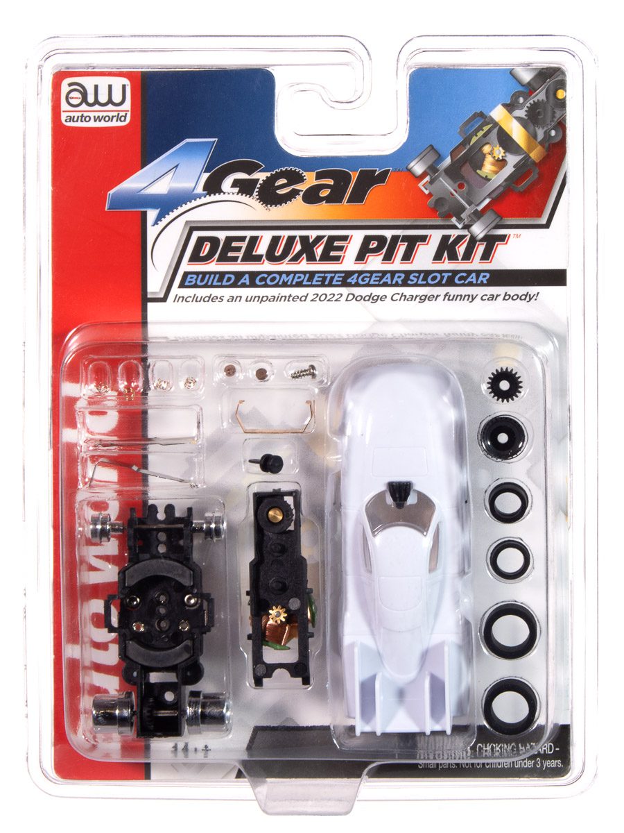 auto-world-4-gear-deluxe-pit-kit-dodge-charger-funny-car-slot-ho image 1