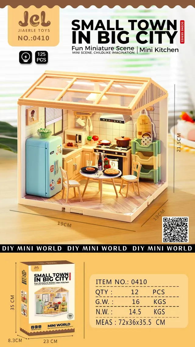 jiaerle-toys-jel-0410-mini-world-cuisine-miniature-125-pcs image 1