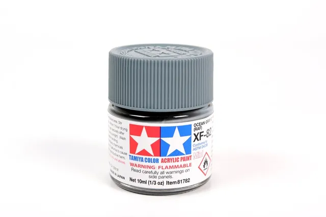 tamiya-xf82-ocean-grey-peinture-acrylique-maquette-10ml-mate image 1