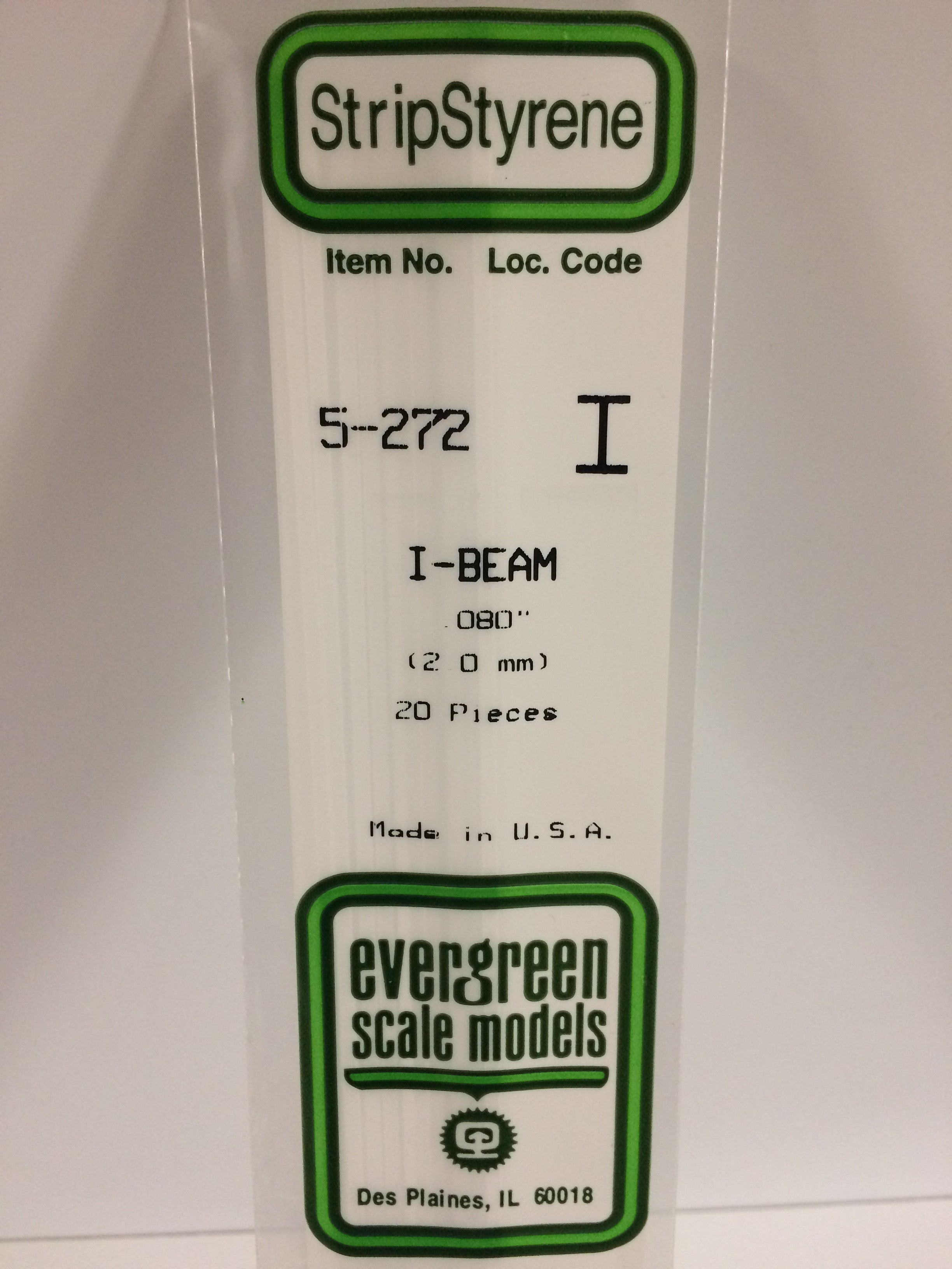 evergreen-shapes-272-poutre-en-i-2-mm-blanc-4-pi-ces image 2