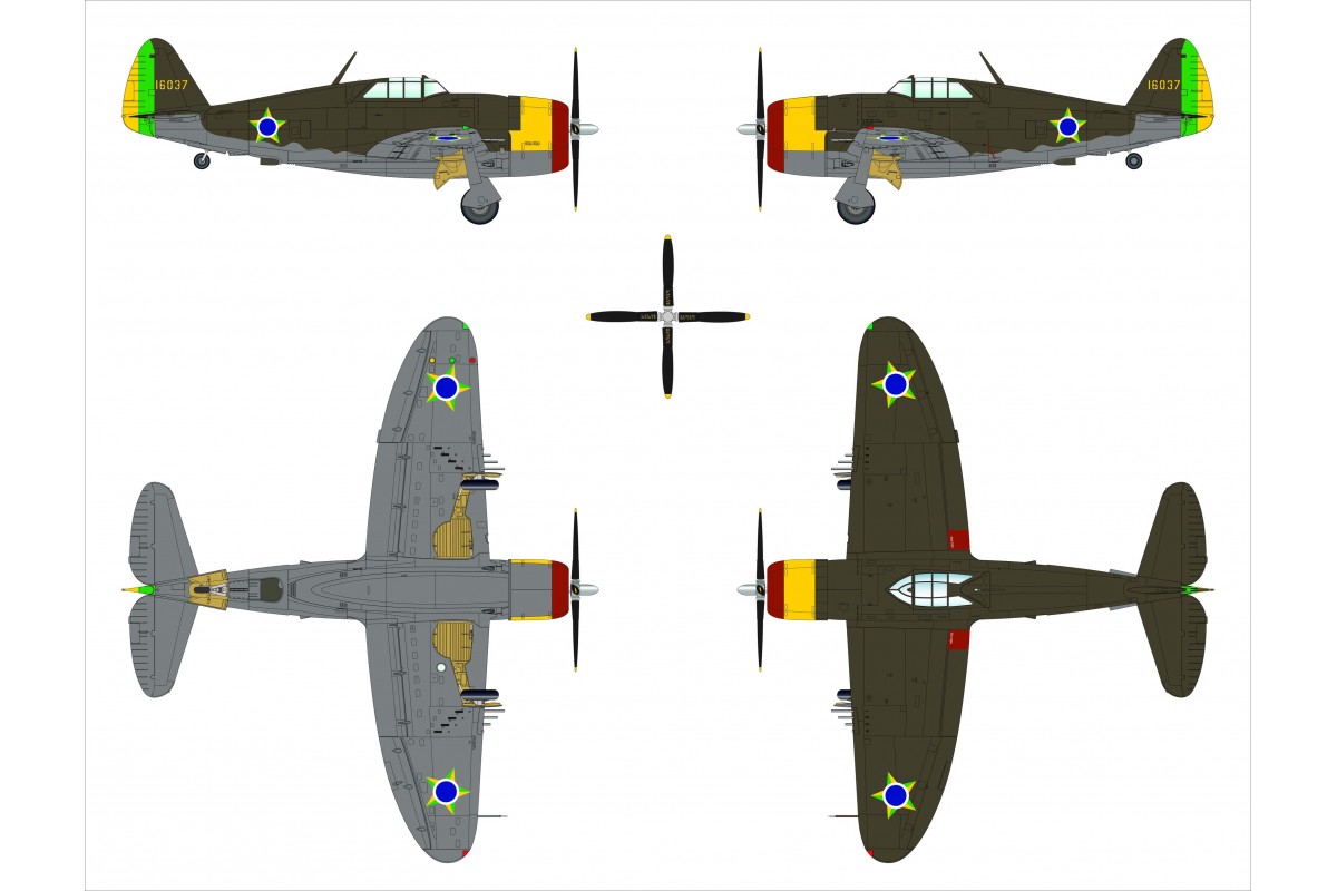 dora-wings-p-47b-thunderbolt-maquette-avion-1-48-razorback-usaaf image 4