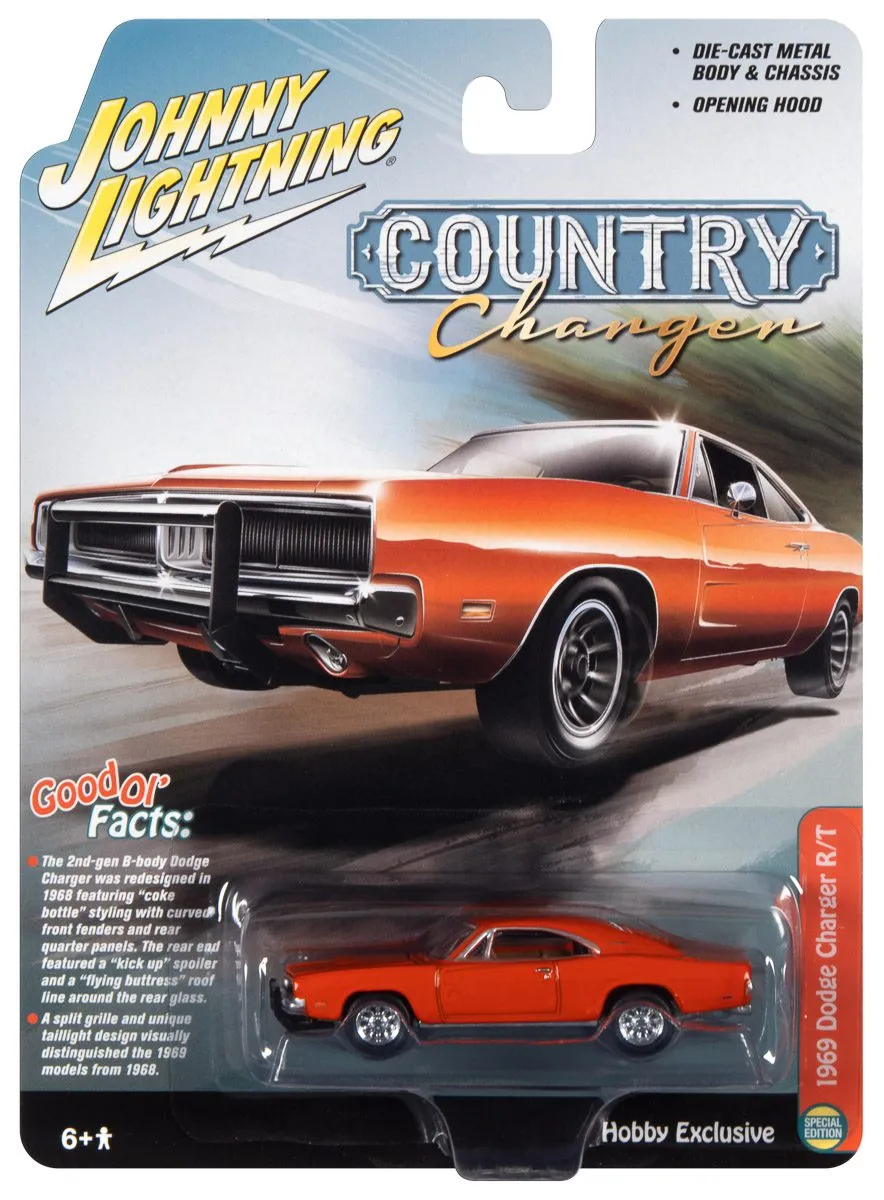 amt-johnny-lightning-dodge-charger-1969-miniature-1-64-muscle image 1