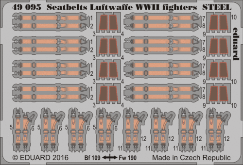 eduard-49095-ceintures-luftwaffe-wwii-fighters-steel-1-48 image 1