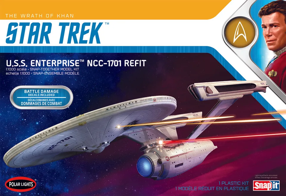 polar-lights-enterprise-refit-maquette-vaisseau-1-1000-khan image 1