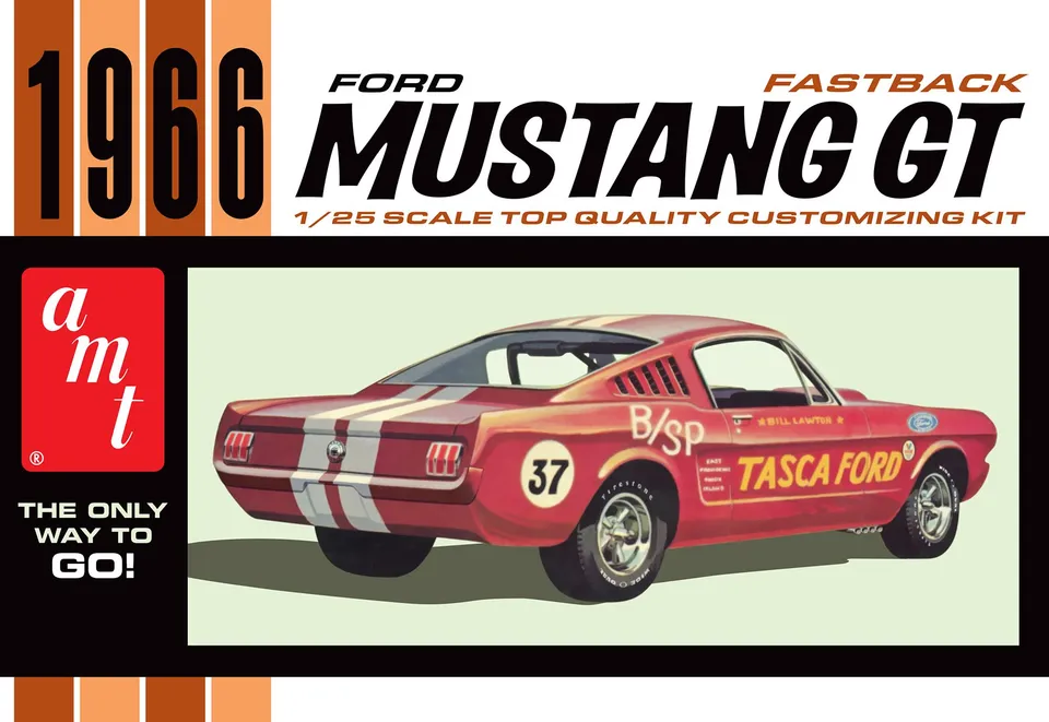amt-ford-mustang-fastback-1966-2-2-maquette-1-25-custom image 1