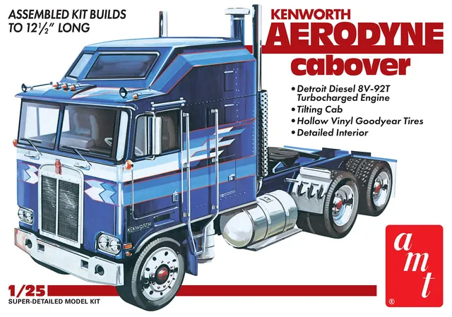 amt-kenworth-aerodyne-cabover-maquette-camion-1-25-220-pi-ces image 1