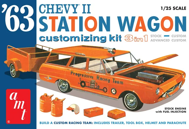 amt-1963-chevy-ii-station-wagon-remorque-maquette-1-25 image 1