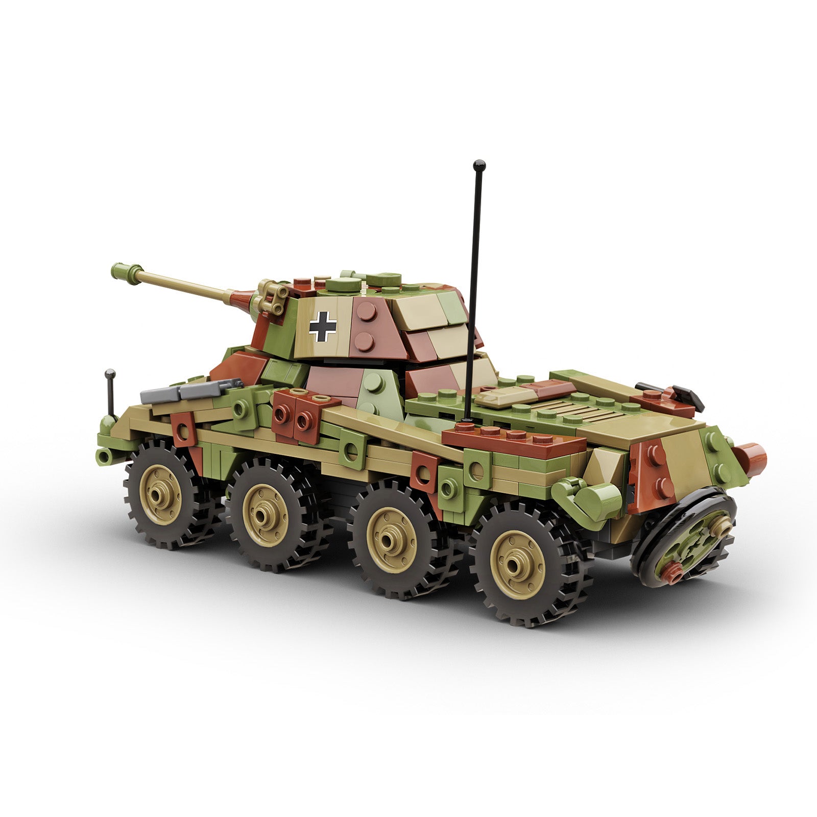 build-army-ba0234c-puma-sd-kfz-234-2-briques-camouflage image 2