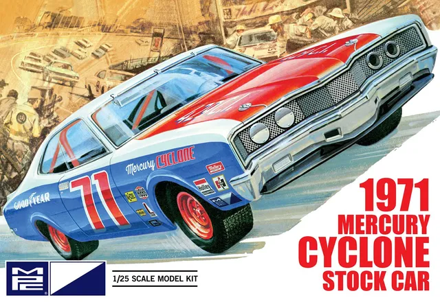 mpc-mercury-cyclone-1971-maquette-stock-car-1-25 image 1