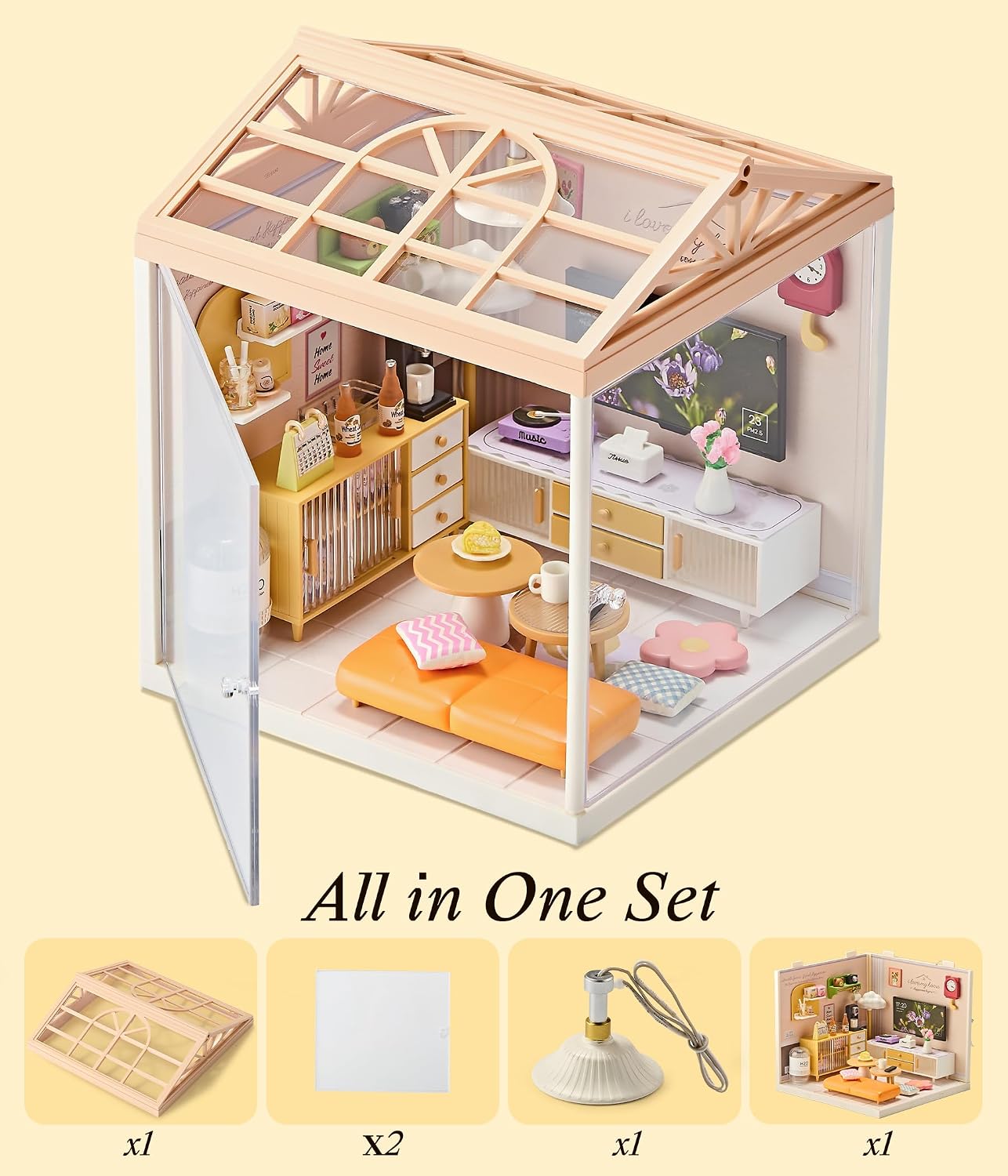 fairy-care-dreamy-bay-maison-miniature-salon-92-pcs image 8