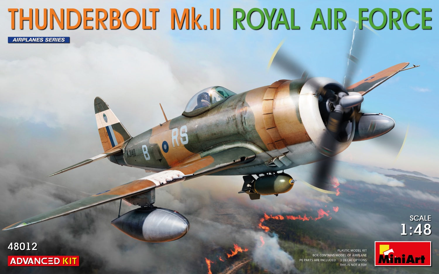 miniart-48012-p-47-thunderbolt-maquette-avion-1-48-raf image 1